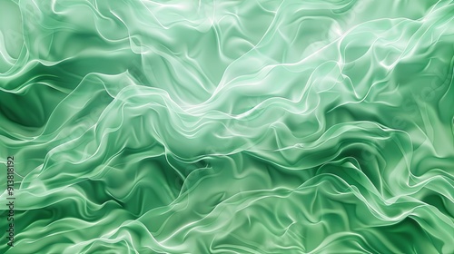 Green wave abstract background, wave pattern, Minimal Texture background