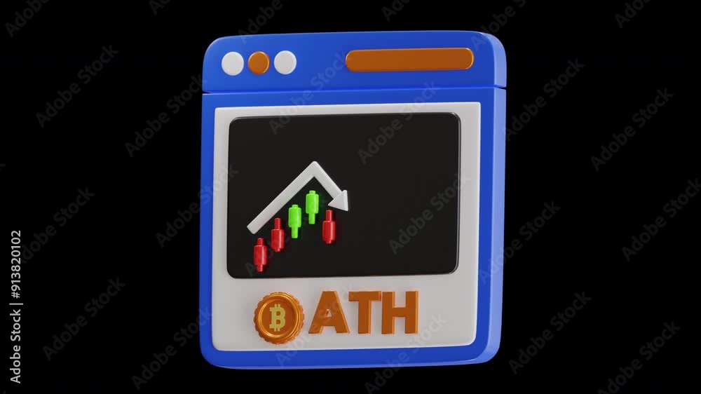3D Animation of Analyzing ATH Patterns | Alpha Channel 3D Animation of Analyzing ATH Patterns | Alpha Channel