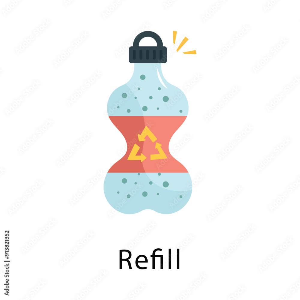 Refill Vector Flat Icon Design illustration Symbol on White background EPS 10 File Refill Vector Flat Icon Design illustration Symbol on White background EPS 10 File