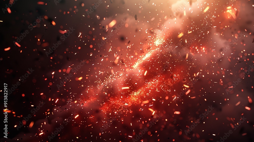 red luxury glitter and bokeh particles, red bokeh background, holiday festival background red luxury glitter and bokeh particles, red bokeh background, holiday festival background