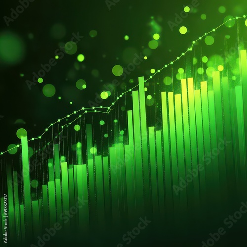 Vibrant  Data Flow in Digital Space photo