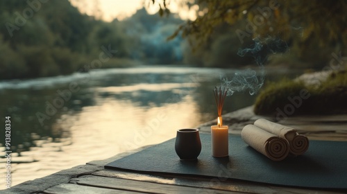 Peaceful River Sunset Yoga Retreat