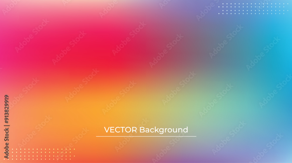 Smooth and blurry colorful gradient mesh background. Modern bright rainbow colors. Easy editable soft colored vector banner template. Premium quality Smooth and blurry colorful gradient mesh background. Modern bright rainbow colors. Easy editable soft colored vector banner template. Premium quality