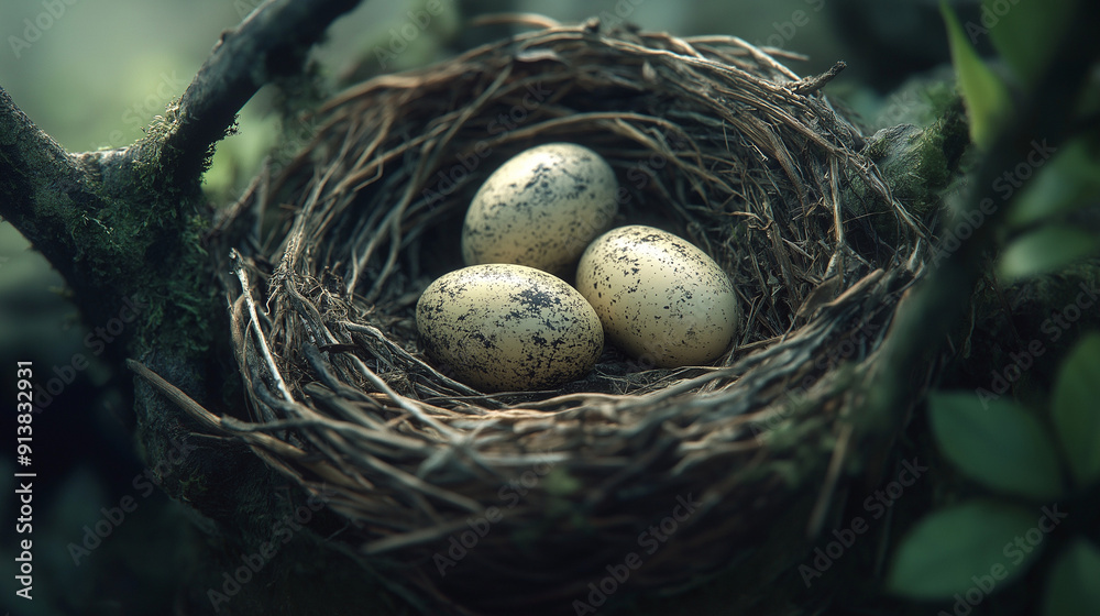 bird nest with eggs, A detailed shot of a bird’s nest with eggs, highlighting the delicate and intricate nature of the nest bird nest with eggs, A detailed shot of a bird’s nest with eggs, highlighting the delicate and intricate nature of the nest