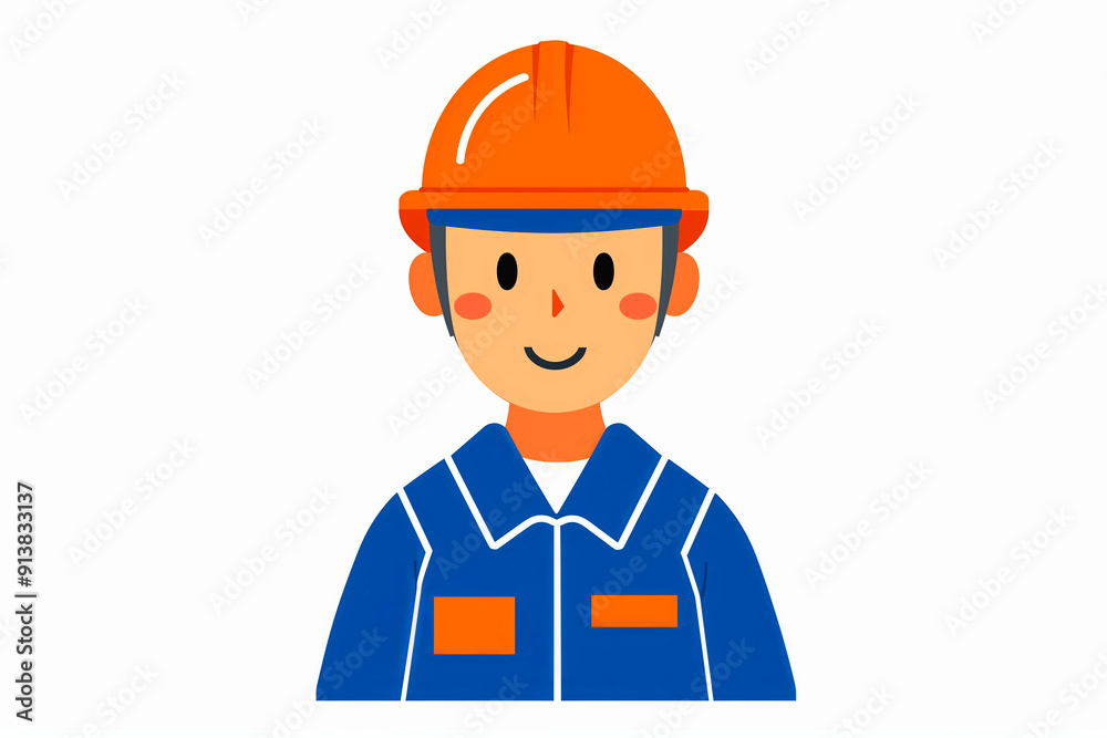 stylized vector illustration of construction workers stylized vector illustration of construction workers