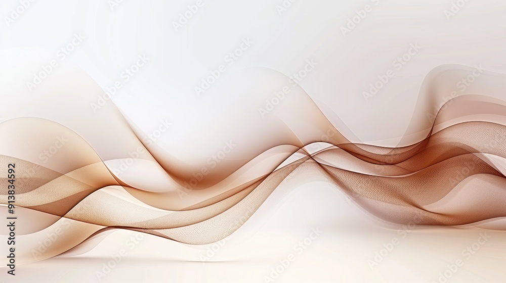 Abstract Swirling Waves in Brown and White