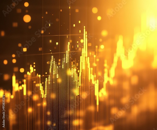 Vibrant  Data Flow in Digital Space photo