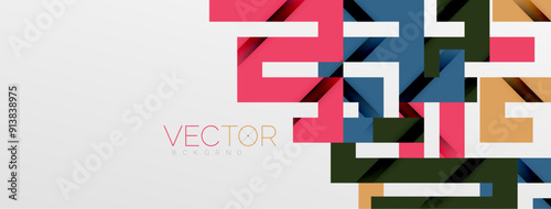 Color bend lines with shadow texture effect. Vector Illustration For Wallpaper, Banner, Background, Card, Book Illustration, landing page