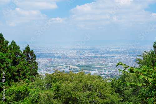 高安山展望台からの景色