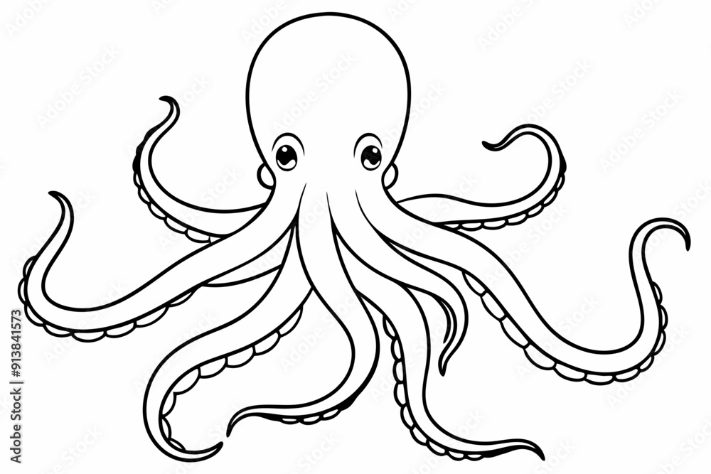 octopus line art vector, octopus icon silhouette vector illustration
octopus line art vector, octopus icon silhouette vector illustration