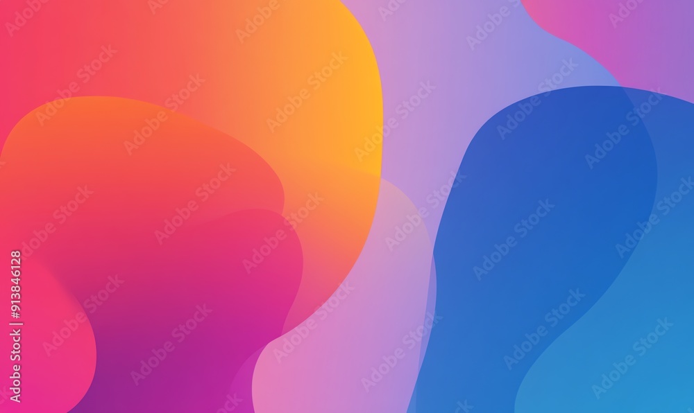 Abstract Background with Gradient Colors and Fluid Shapes Abstract Background with Gradient Colors and Fluid Shapes