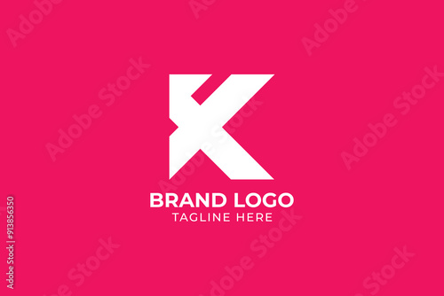 K abstract vector logo monogram template Flat Vector Logo Design Template Element,  Minimalist letters K logo design
