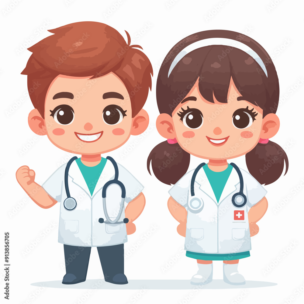 little doctors and nurses wearing hospital clothes little doctors and nurses wearing hospital clothes