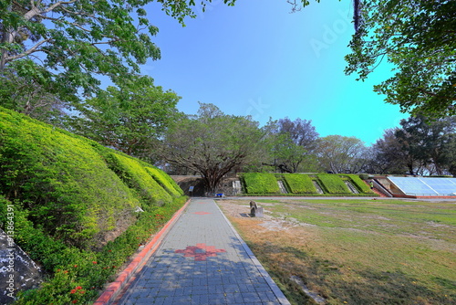 Eternal Golden Castle, Ruins of a defensive castle built during the 1870s at Gwangju Rd, Anping District, Tainan, Taiwan photo