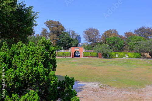 Eternal Golden Castle, Ruins of a defensive castle built during the 1870s at Gwangju Rd, Anping District, Tainan, Taiwan photo
