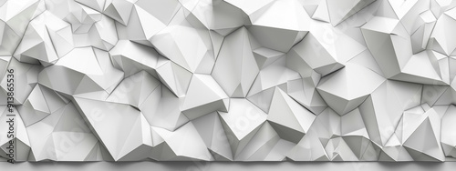 Abstract white paper texture background with crumpled elements,  polygona 