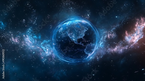 Earth in the Cosmos, Digital Artwork