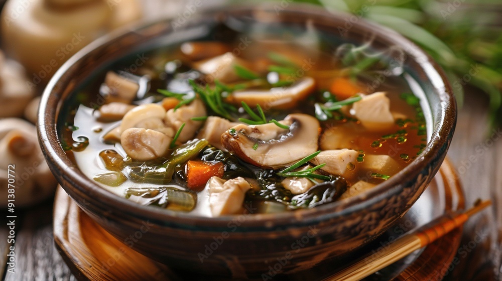 Gourmet Tea Tree Mushroom Chicken Soup Gourmet Tea Tree Mushroom Chicken Soup