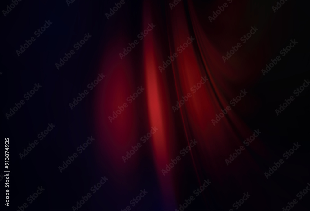 Fototapeta premium Dark Green, Red vector blurred bright texture.