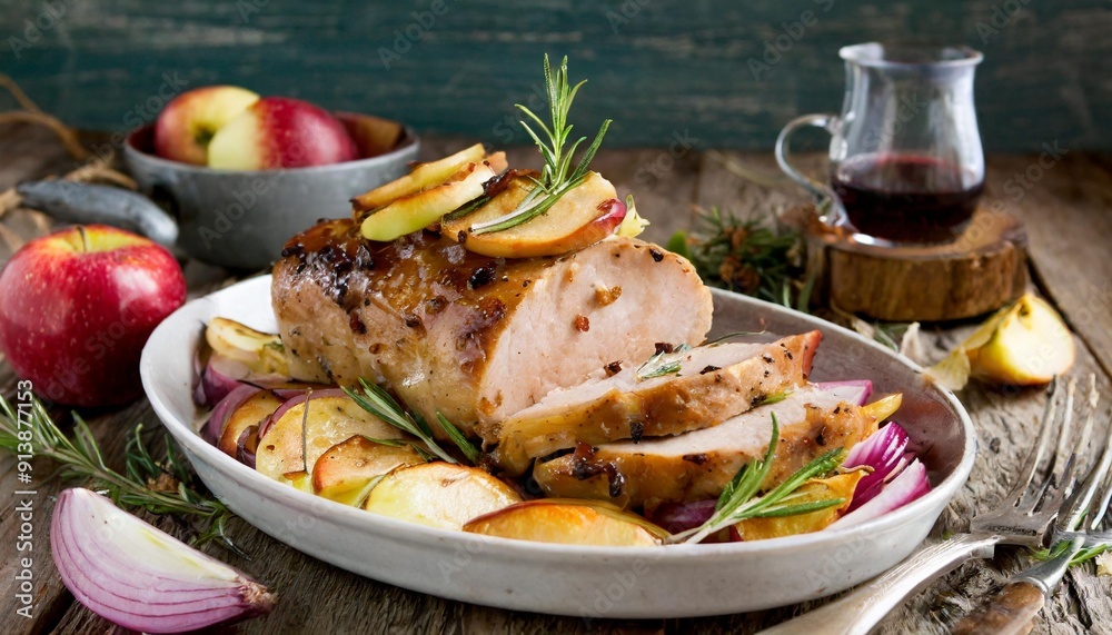 Succulent Roast Pork Tenderloin with Apples and Onions Succulent Roast Pork Tenderloin with Apples and Onions