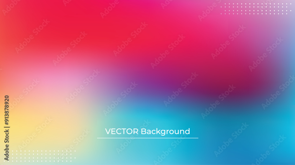 Smooth and blurry colorful gradient mesh background. Modern bright rainbow colors. Easy editable soft colored vector banner template. Premium quality Smooth and blurry colorful gradient mesh background. Modern bright rainbow colors. Easy editable soft colored vector banner template. Premium quality