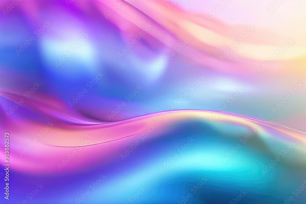 Naklejka premium Abstract gradient wave background. Smooth colorful modern design.