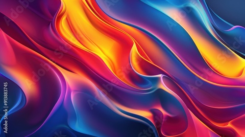 Abstract Colorful Swirls