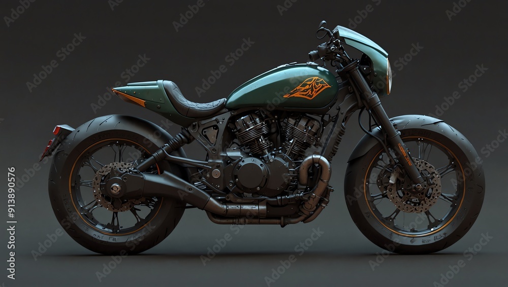 Fototapeta premium motorcycle on the road