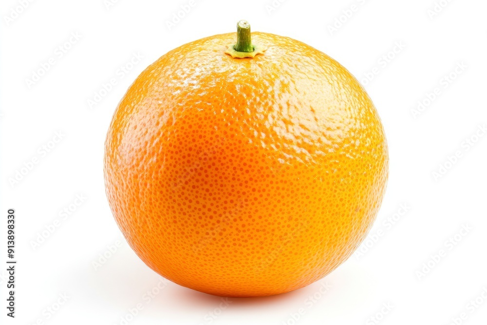 Orange isolated on white background, full depth of field , ai Orange isolated on white background, full depth of field , ai