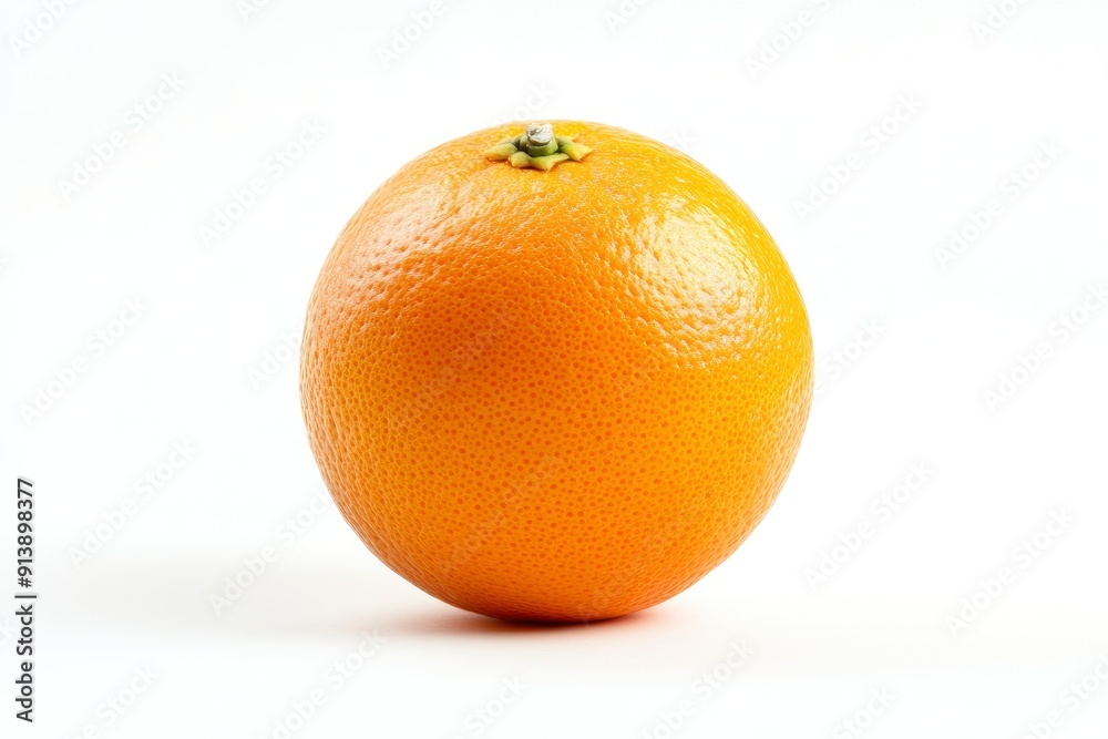 Orange isolated on white background, full depth of field , ai Orange isolated on white background, full depth of field , ai