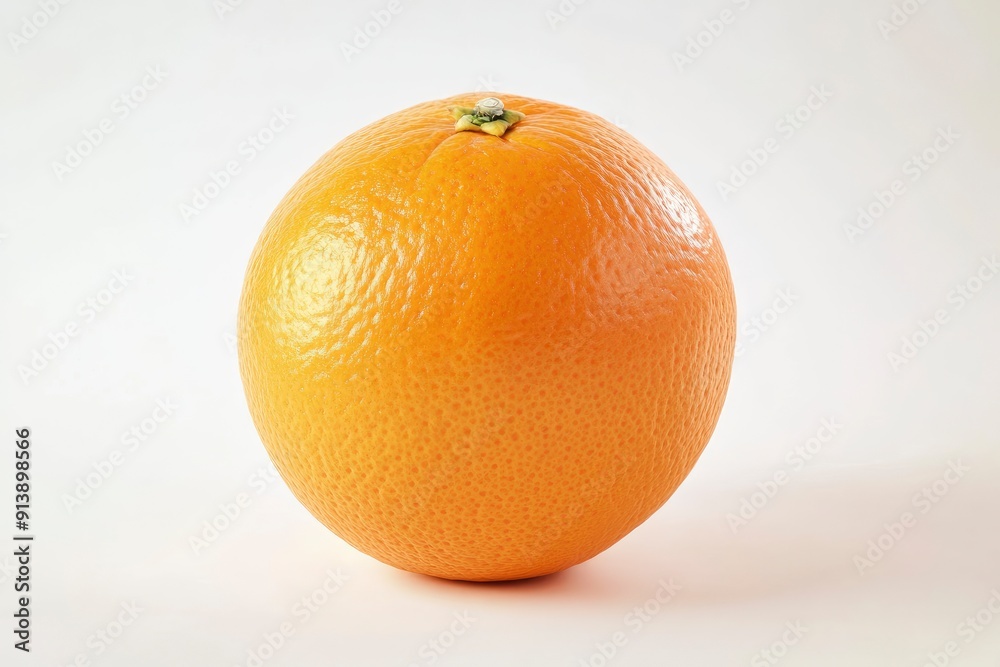 Orange isolated on white background, full depth of field , ai Orange isolated on white background, full depth of field , ai