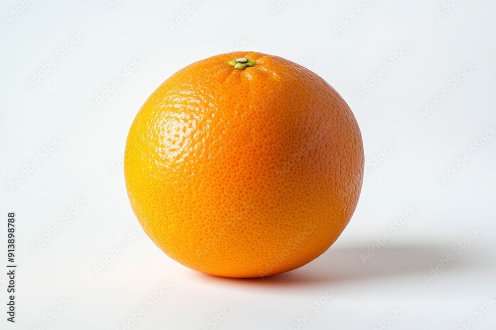Orange isolated on white background, full depth of field , ai Orange isolated on white background, full depth of field , ai