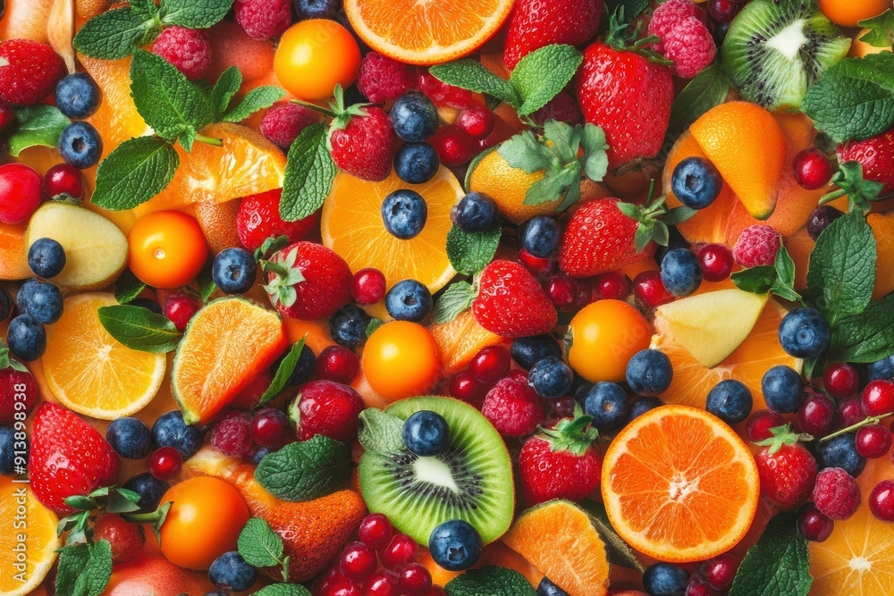 Background of fruits, vegetables and berries. Fresh food, ai Background of fruits, vegetables and berries. Fresh food, ai