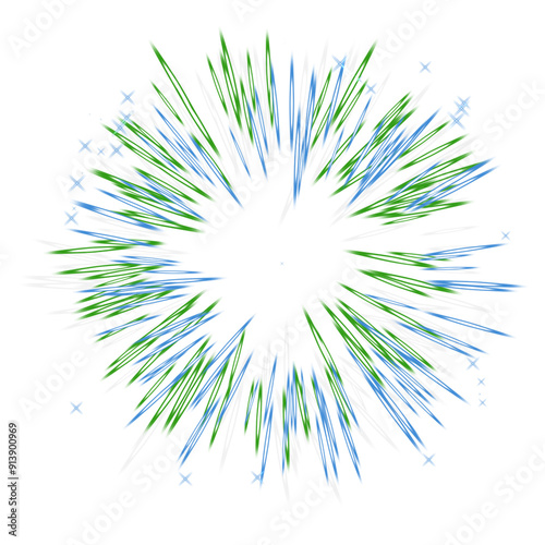 colorful fireworks elements