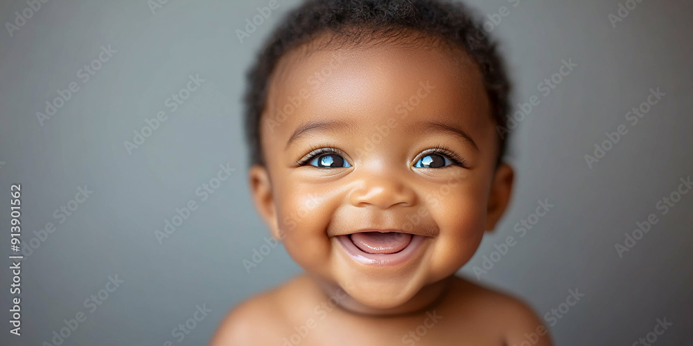 Portrait of cute african american black baby newborn Portrait of cute african american black baby newborn