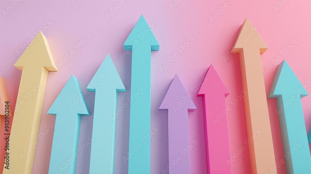background of multicolored arrows pointing upwards background of multicolored arrows pointing upwards