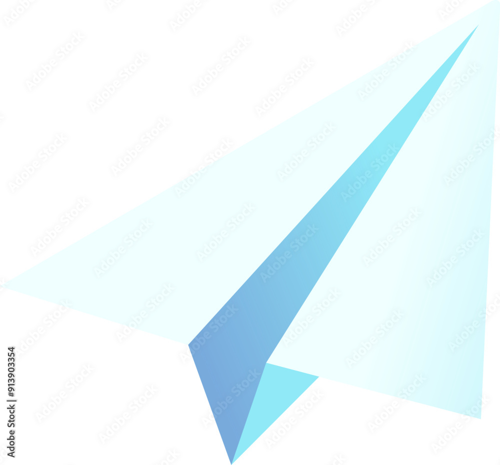 Gradient Paper Plane Illustration Gradient Paper Plane Illustration