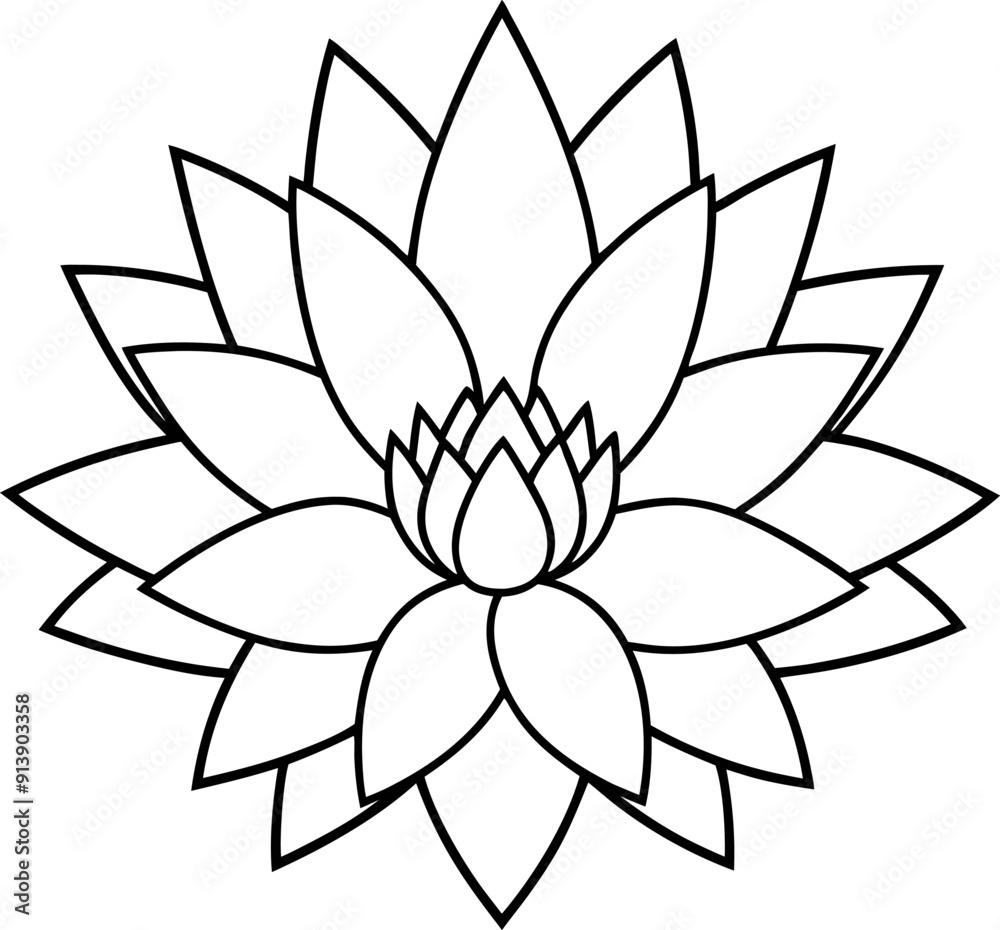 liner art mandala flower vector style liner art mandala flower vector style