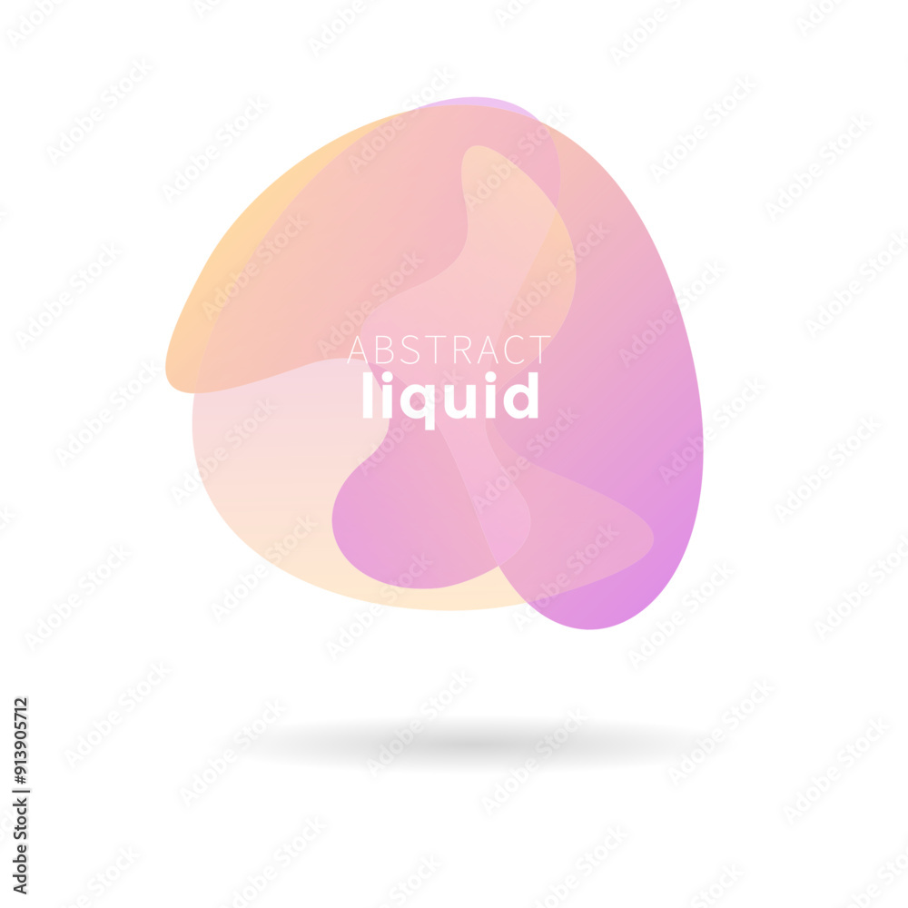 illustration of a pink background, Liquid banner illustration of a pink background, Liquid banner