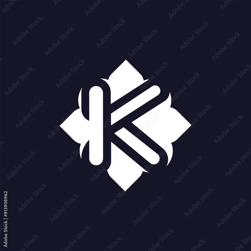 Fototapeta premium K latter logo design 