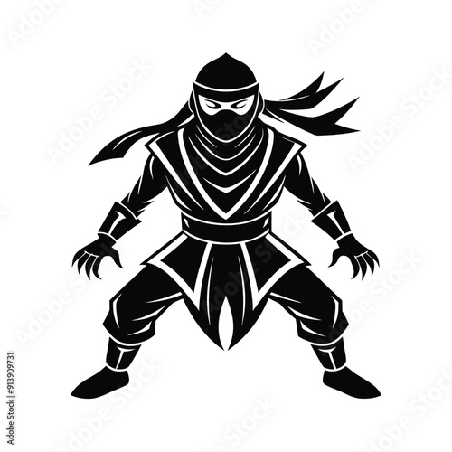 Ninja Silhouette Vector