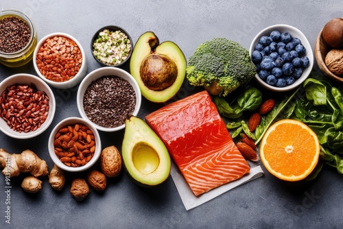 Wallpaper Mural Healthy food selection - ai Torontodigital.ca