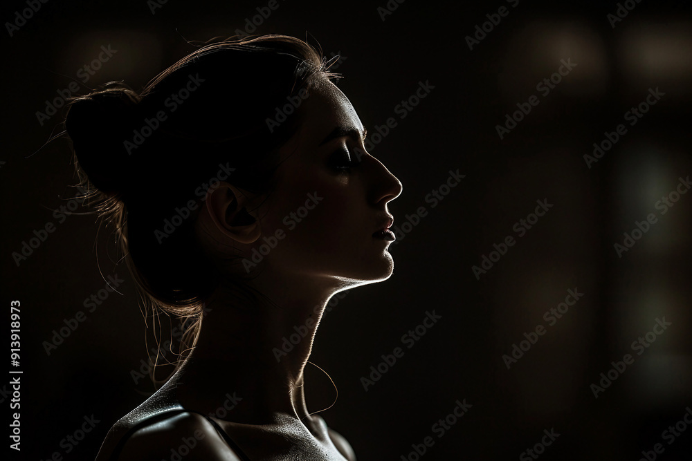 Generative AI picture of beautiful charming ballet dancer ballerina in stage ballroom gown Generative AI picture of beautiful charming ballet dancer ballerina in stage ballroom gown
