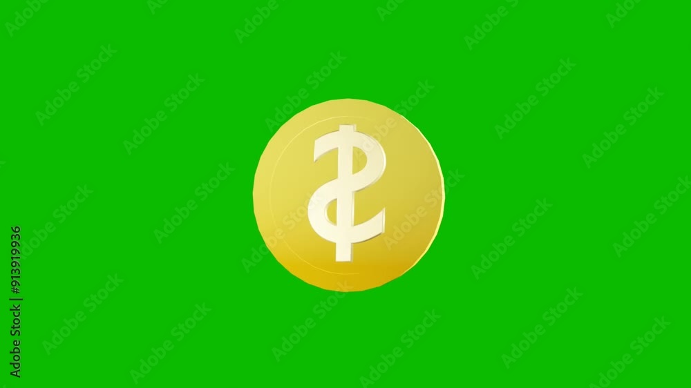 Luxurious Bitcoin: Gold Animation with Green Screen for Impactful Marketing Videos