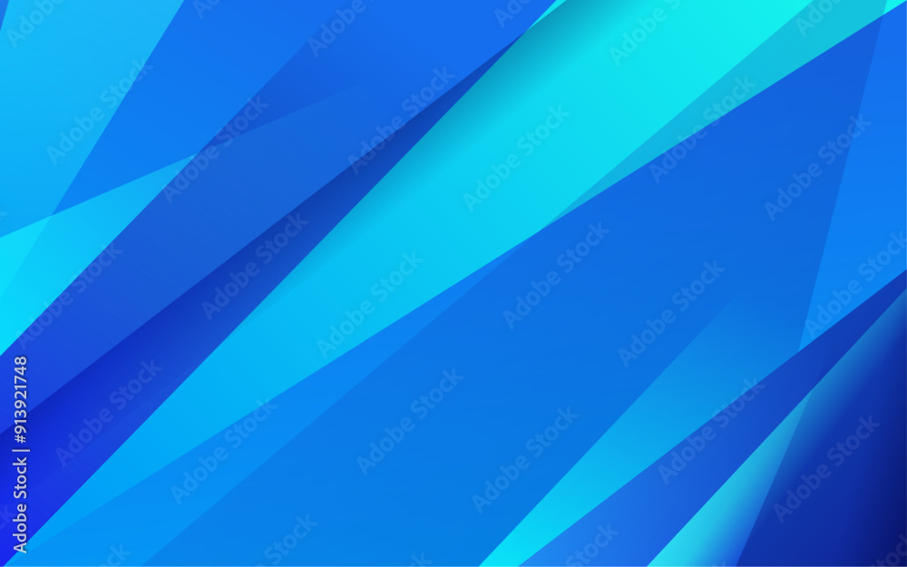 Fototapeta premium Abstract Blue Geometric Banner Background, abstract blue background with lines