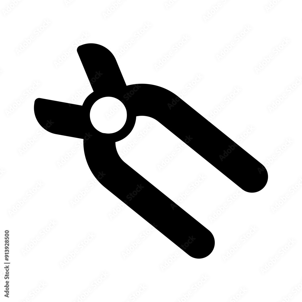 pliers, labor and construction solid fill icon pliers, labor and construction solid fill icon