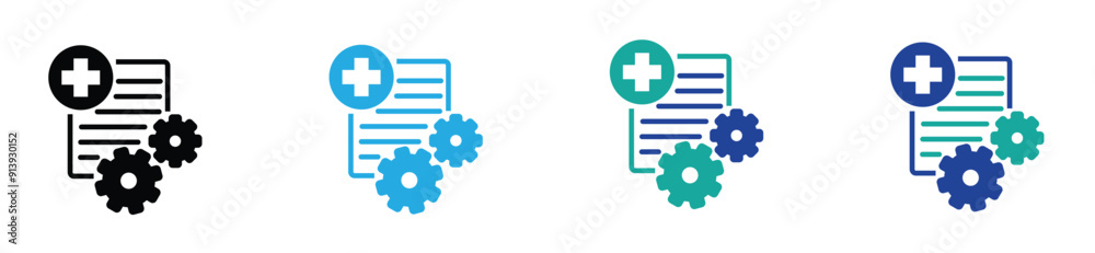 set of procedure, operation, icon, Procedures line icon on white. vector stock. illustration. set of procedure, operation, icon, Procedures line icon on white. vector stock. illustration.