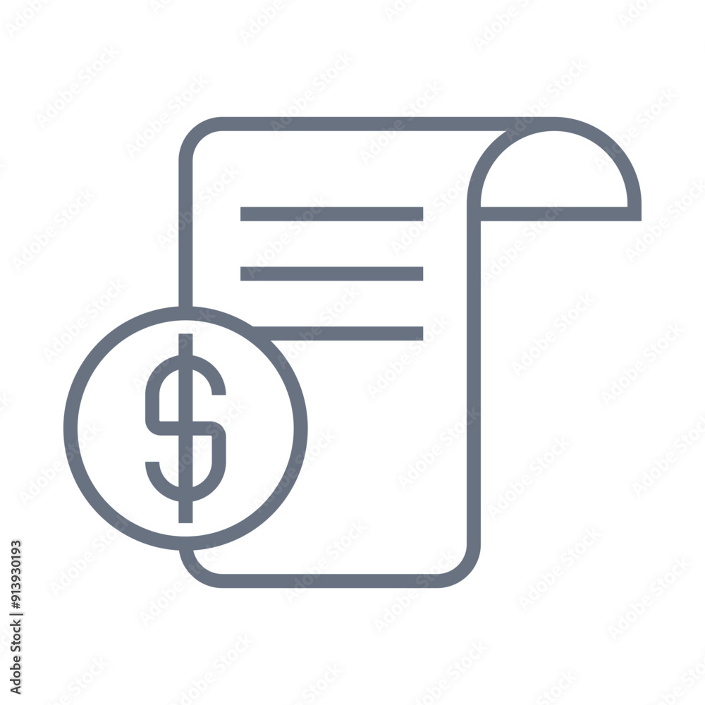 Invoice icon Design