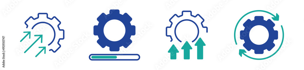 set of project management, efficiency line icons. vector stock. eps 10. set of project management, efficiency line icons. vector stock. eps 10.