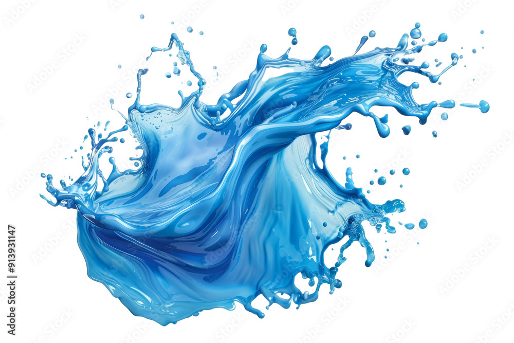 diagonal water splash isolated on white. diagonal water splash isolated on white.